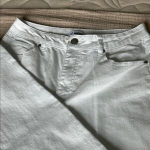 d. jeans White Denim Wide Leg Jeans Size 6